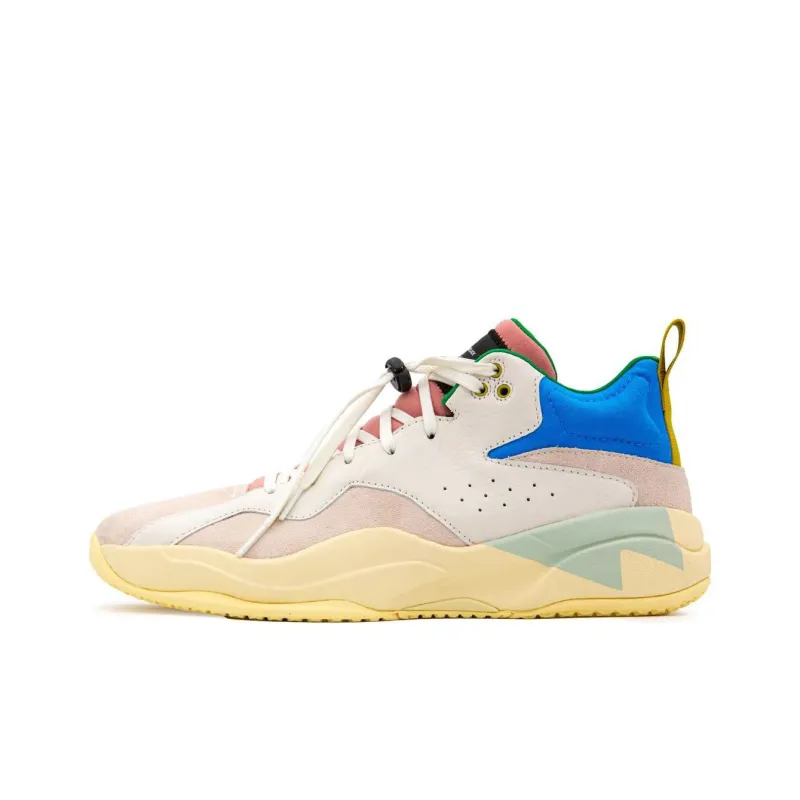 BRANDBLACK Cushioning Low-Top Casual Shoes Men's White Blue Pink-0