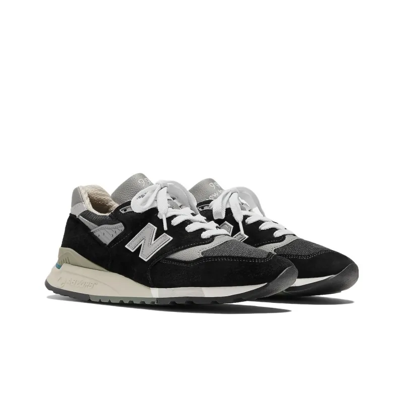 New Balance 998 MiUSA Black Silver-1