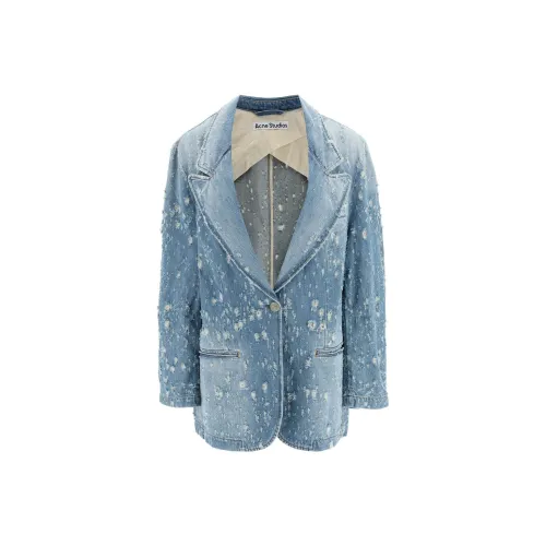 Acne Studios Denim Jackets Women's Blue