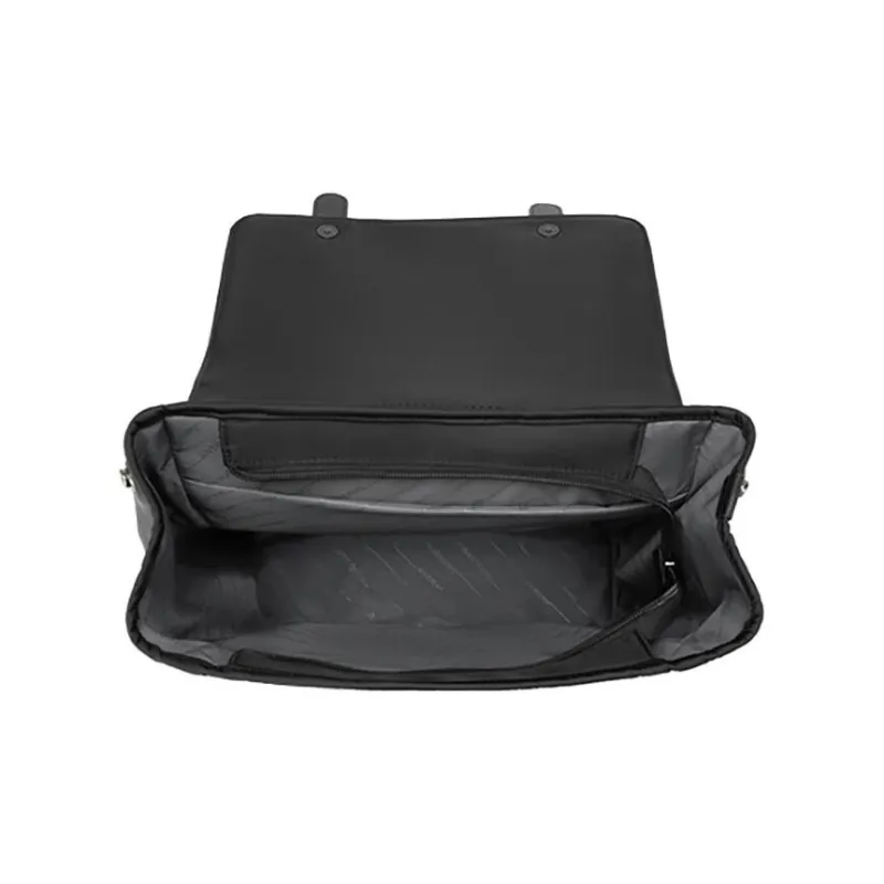 SAMSONITE Nylon And Leather Backpack Large Size Men's Black-3