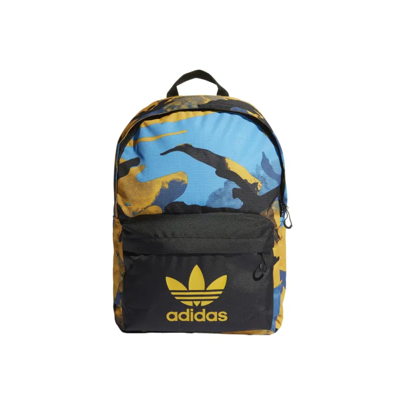 Adidas Recycled Polyester Backpack Regular Unisex Yellow/Blue/Black-0