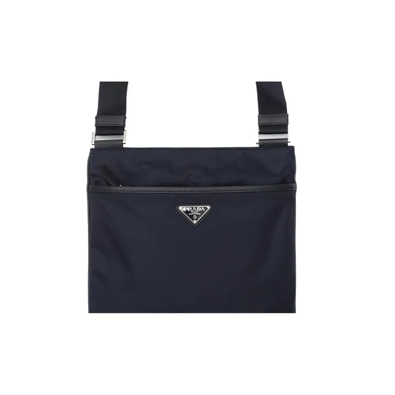 PRADA Nylon Shoulder Bag Crossbody Bag Men's Marine Blue-2