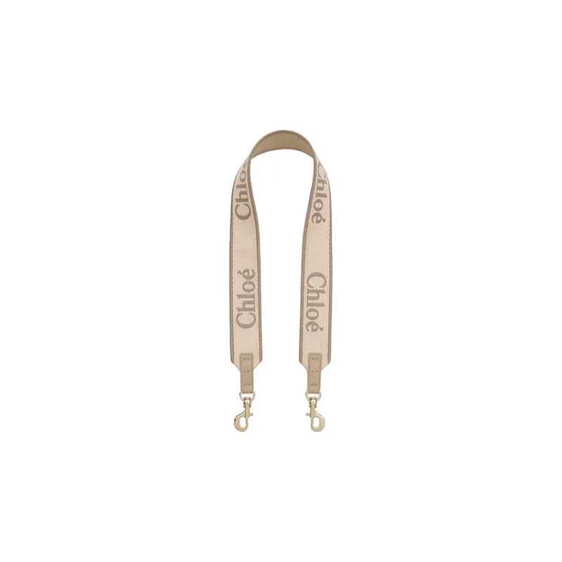 Chloe Linen Canvas Bag Straps Women's Pink-0