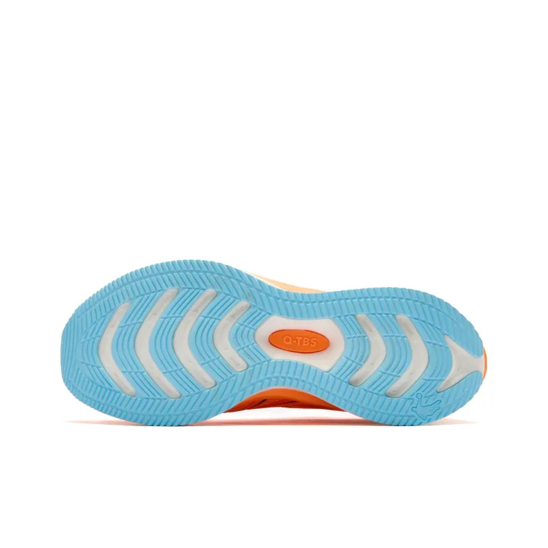QIAODAN Fearless 1.0 Wear Resistant Support Balance Rebound Low Top Running Shoes Men's Orange-4