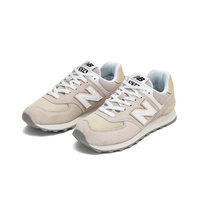 New Balance 574 Shoes 'Beige White'-2