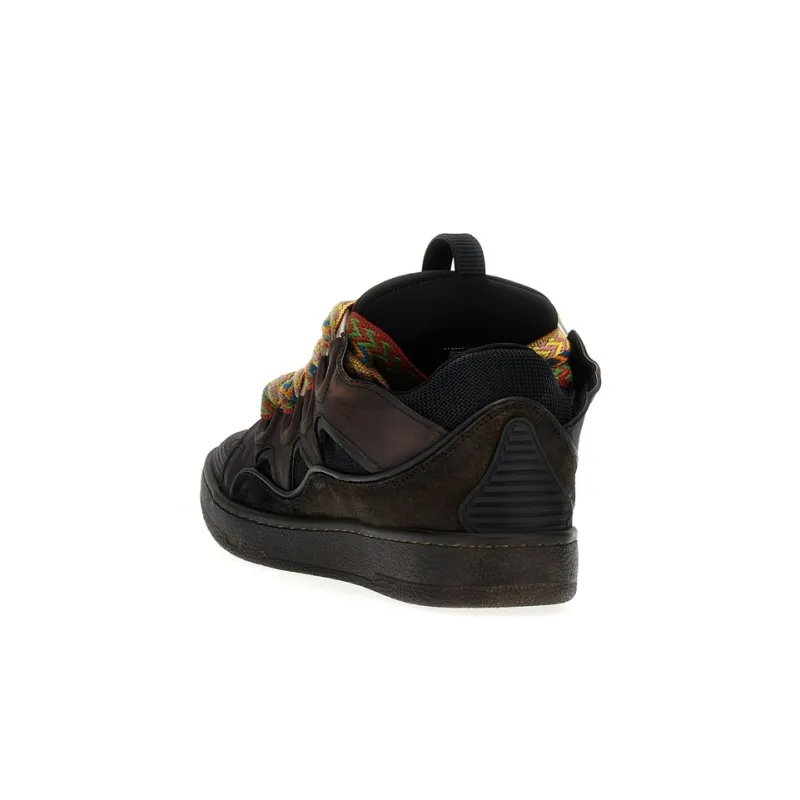 Lanvin Curb Sneaker 'Distressed - Black'-3