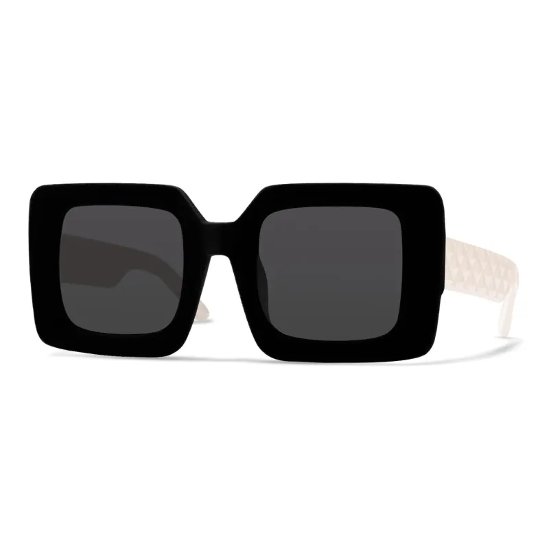PROTAGO Acetate Velour Square Sunglasses Unisex-4