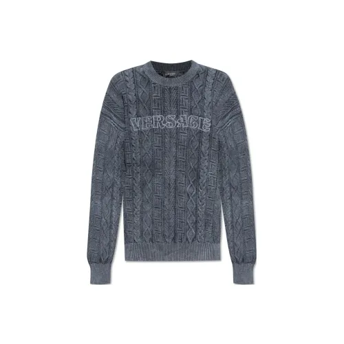 VERSACE Sweaters Men Blue