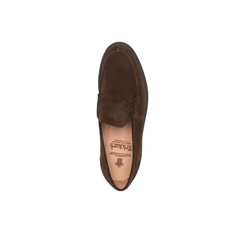 Tricker's James Suede Penny Loafers-4