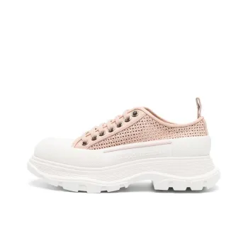 Alexander McQueen Oversized Woven Lace Up Sneakers Women's