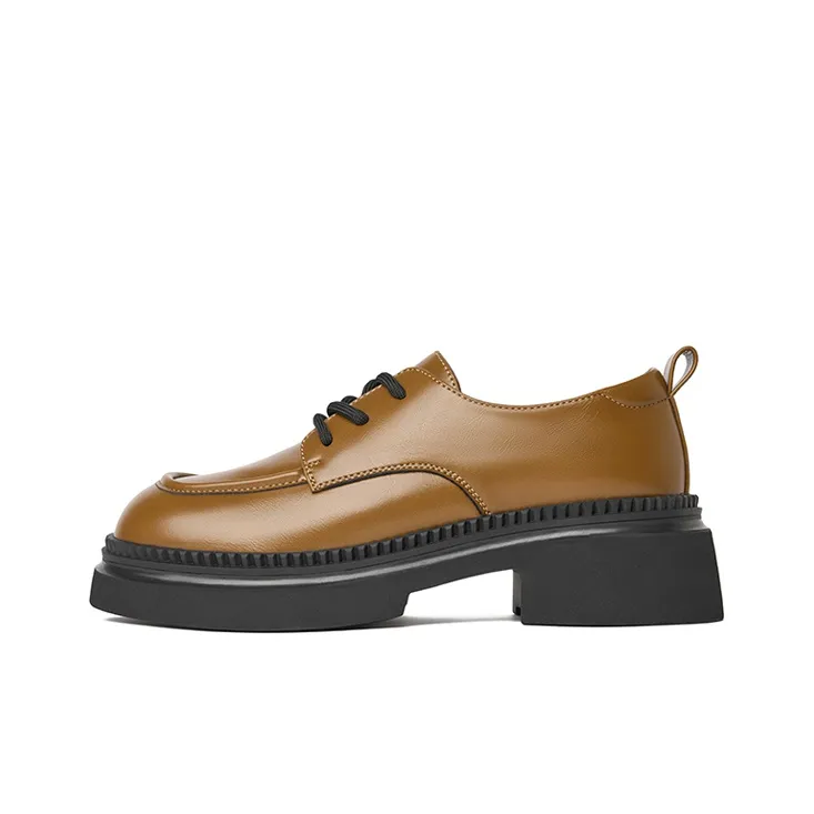 JOSINY Loafers Women's Low Top Black/Ecru/Brown-6
