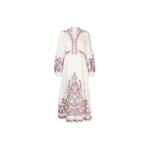 Zimmermann Devi Floral-embroidery Midi Dress