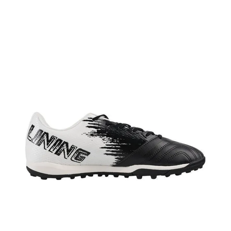 LiNing AG Rubber Short Studs Artificial Ground Anti Slip Wear Resistant Soccer Shoes Men's White Black-1