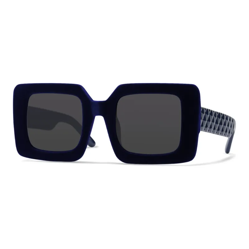 PROTAGO Acetate Velour Square Sunglasses Unisex-2