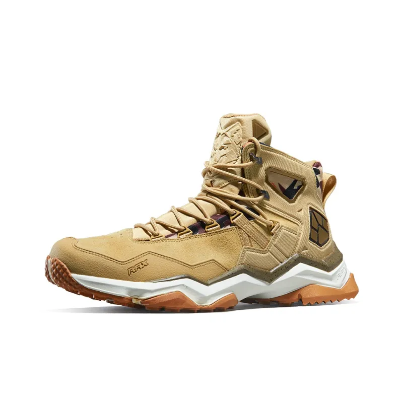 RAX Slip Resistant Water Resistant Lightweight High Top Outdoor Shoes Men's Light Khaki-1