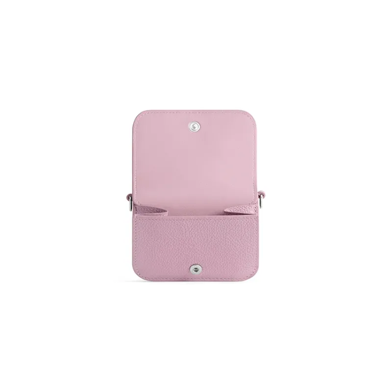 Balenciaga Calfskin Wallet Mini Women's Pink-4