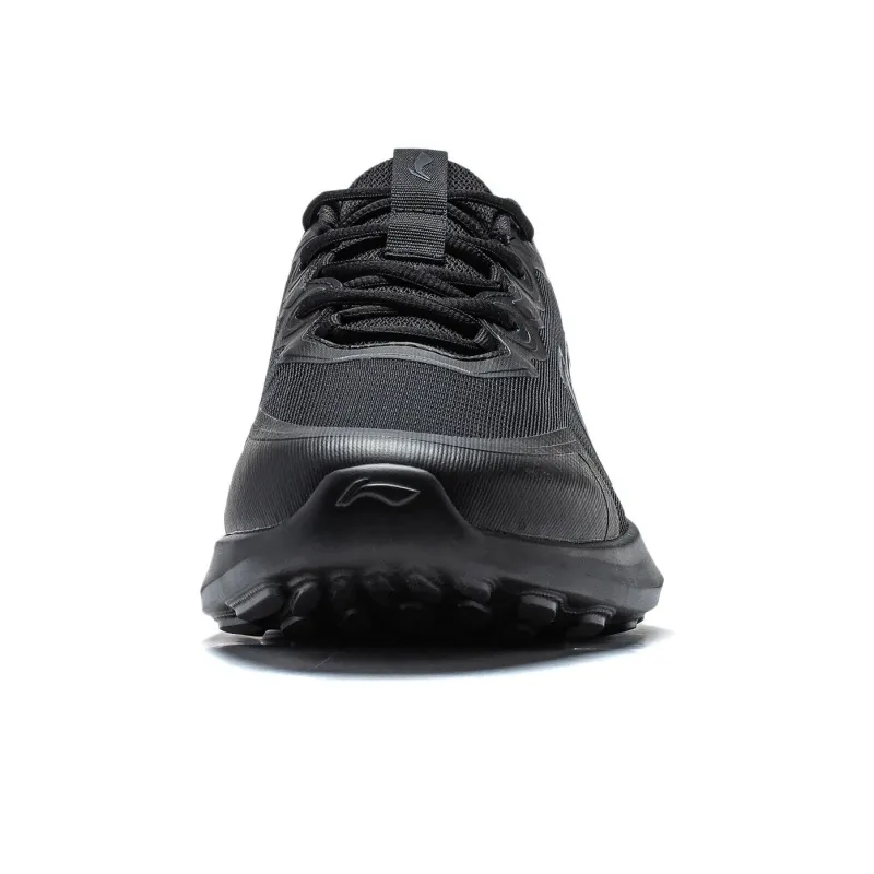 LiNing Soft Anti Slip Wear Resistant Low Top Running Shoes Men's Black-4