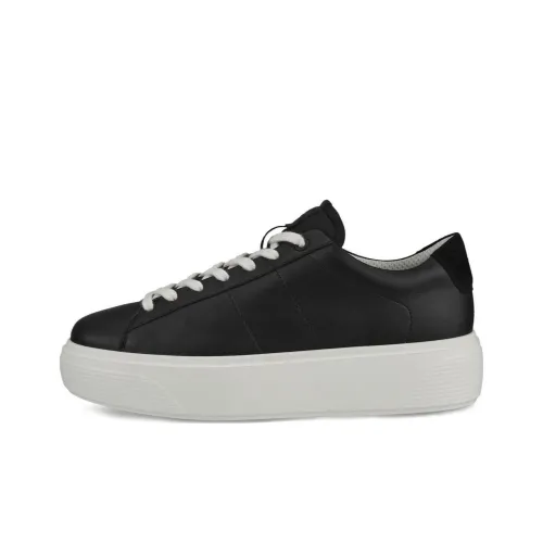 Ecco Skateboard Shoes Women's Low-Top Black