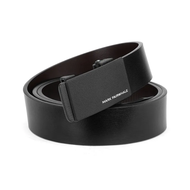 FAIRWHALE Buttonless Casual Genuine Leather Belts Men's Width 3.5cm-1
