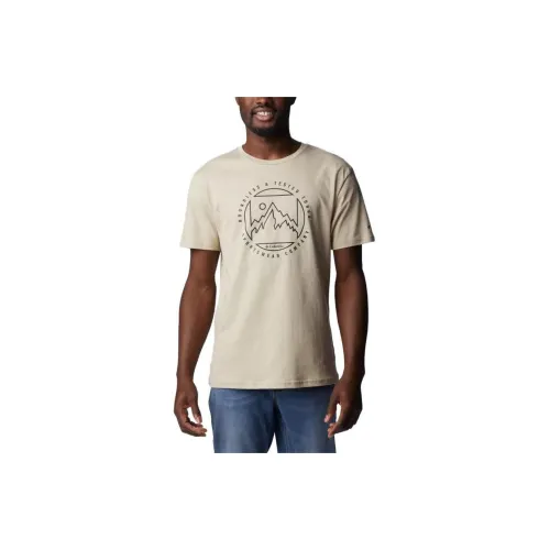 Columbia T-Shirts Men Fossil Gray