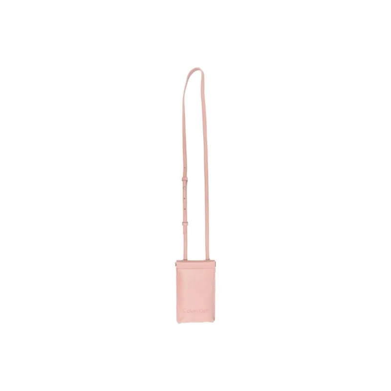 CALVIN KLEIN Polyester Crossbody Bag Shoulder Bag With Cell Phone Pouch Women's Pink-1