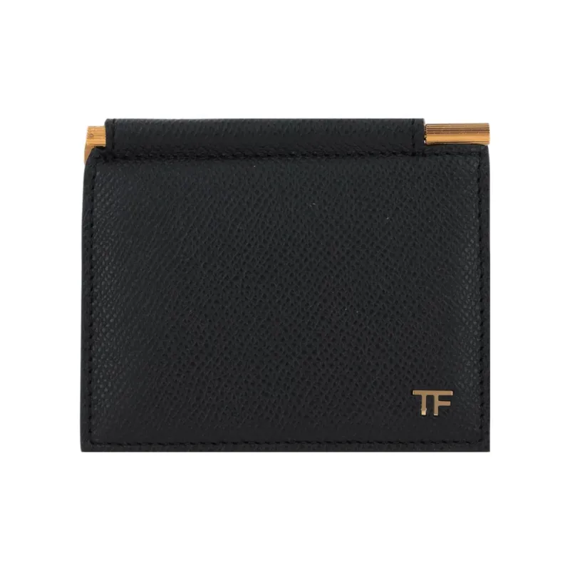 TF Cow Leather Wallet Card Holder Regular Men's Black-0
