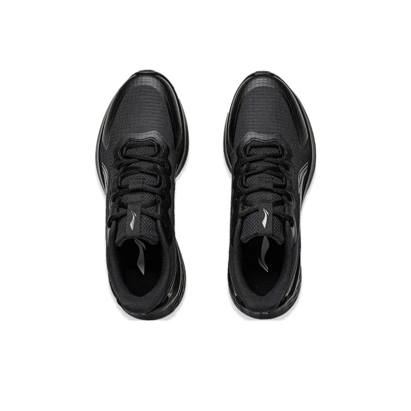 LiNing Soft Anti Slip Wear Resistant Low Top Running Shoes Men's Black-3