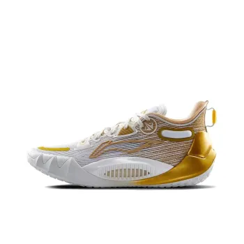 LINING JB1 Basketball Shoes Men Low Top White Gold