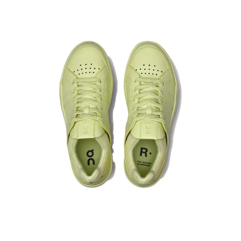 On The Roger Clubhouse Cushioned Slip Resistant Abrasion Resistant Breathable Low Top Tennis Shoes Women's Yellow-3