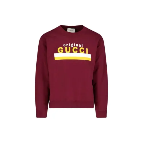 GUCCI Sweatshirts Men Brown Red