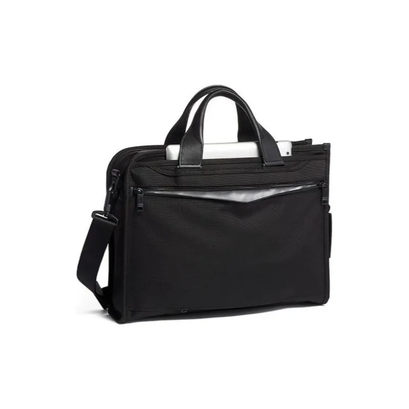 TUMI Alpha 3 Nylon Handbag, Laptop Bag, Briefcase Men's Black-1