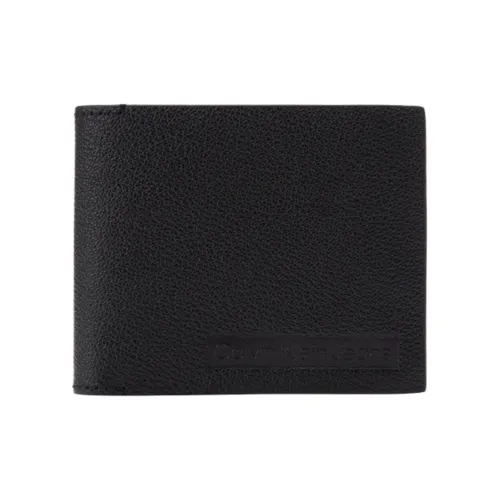 CALVIN KLEIN Cow Leather Ticket Clip Wallet Men's Black