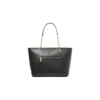 MICHAEL KORS Jet Set Leather Tote Bag, Shopping Bag, Handbag, Shoulder Bag Women's Black