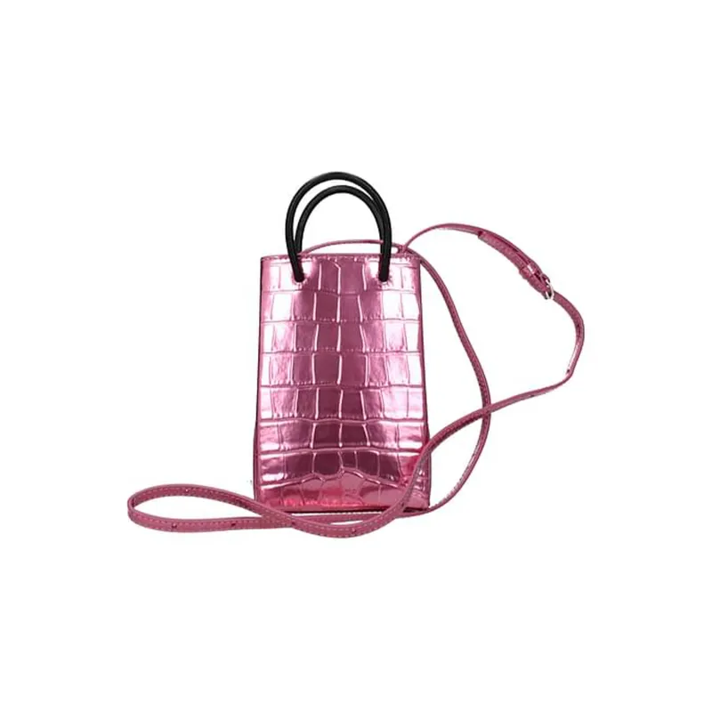 Balenciaga Logo Printed Mini Shopping Bag-3