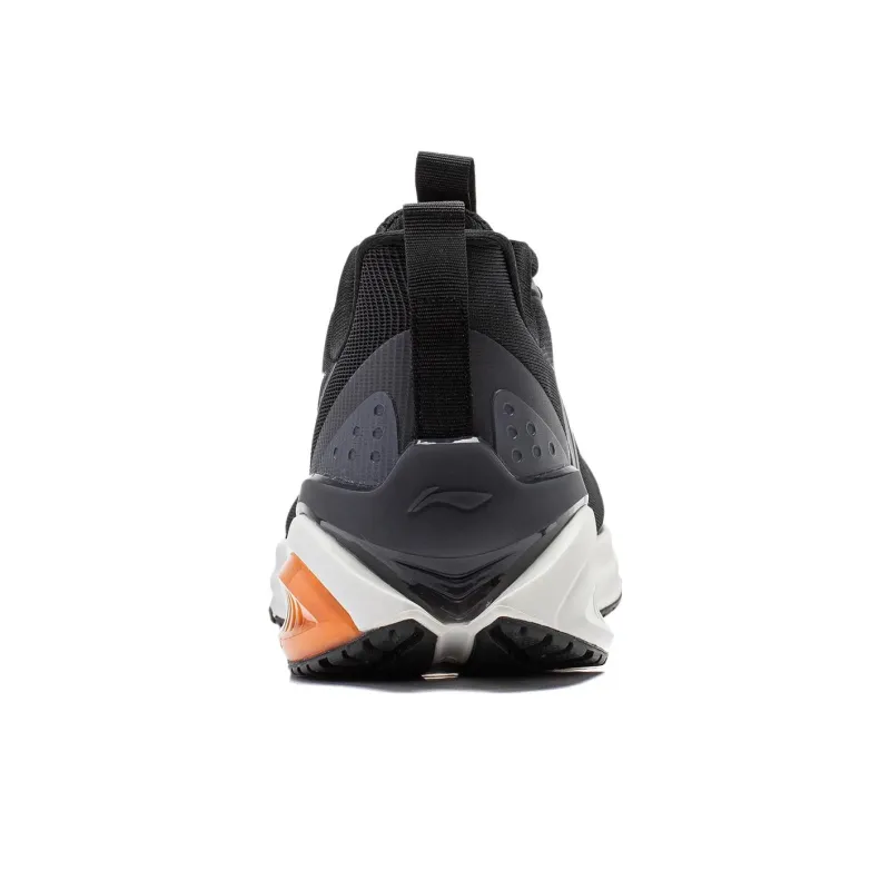 LiNing Cloudy Cushioning Low Top Running Shoes Men's Black White-3