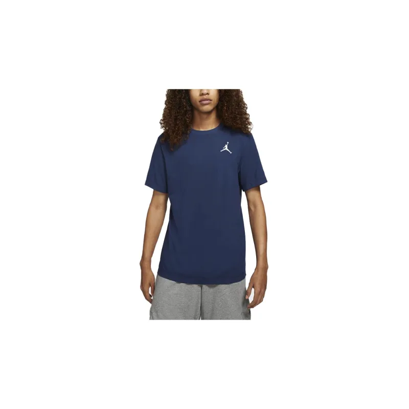 Jordan Set in Sleeve T Shirt Men's Navy Blue-2