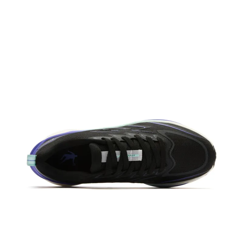 QIAODAN No Fear Cushioning Support Balance Rebound Low Top Running Shoes Men's Black Purple-3