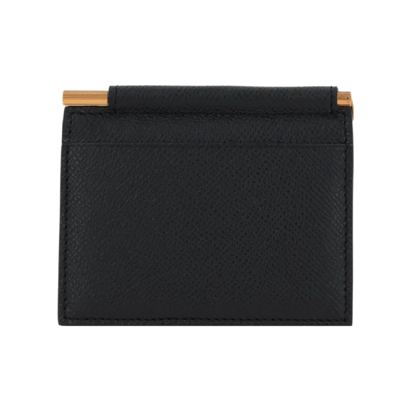 TF Cow Leather Wallet Card Holder Regular Men's Black-2