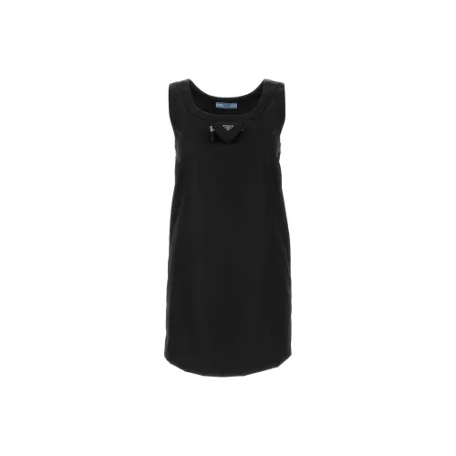 PRADA Sleeveless Dresses Women's Black