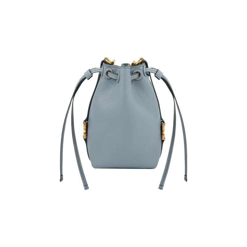 Chloe Marcie Grain Calfskin Shoulder Bag, Crossbody Bag Extra Mini Women's Haze Blue-1