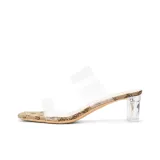 Transparent/Champagne Heel Height 5CM
