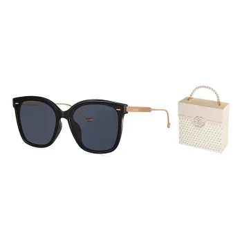Prsr TR/Memory Plastic Metal TR90 Square Sunglasses Women's