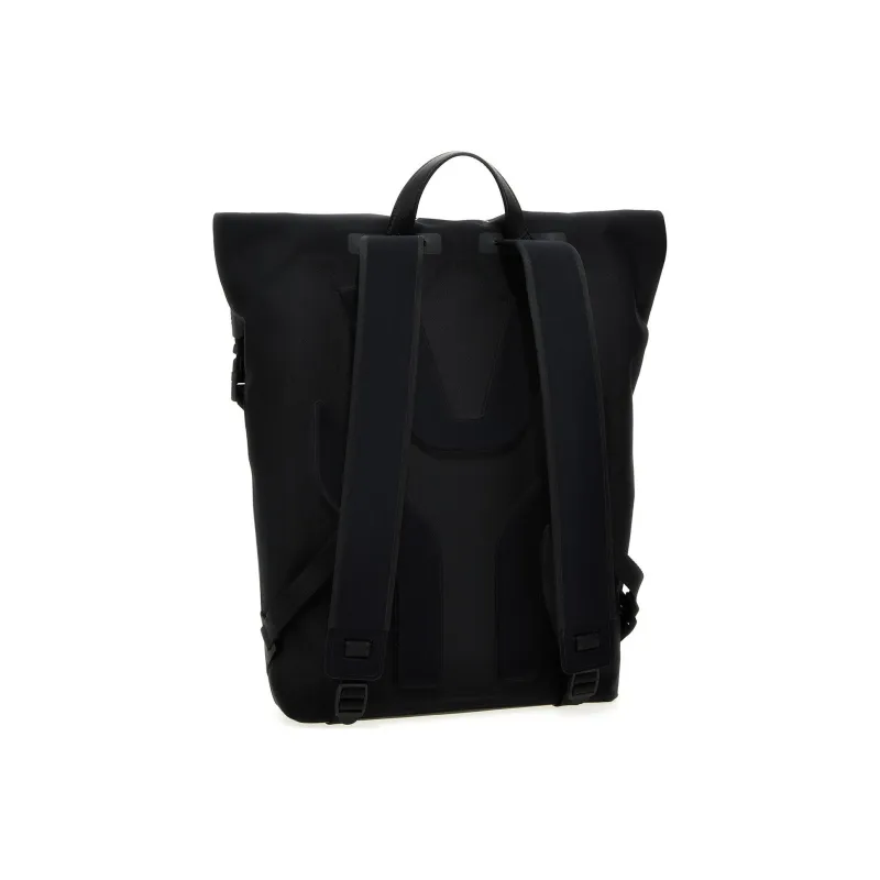 Maison Margiela Cotton With Calfskin Detail Backpack Regular Unisex Black-1