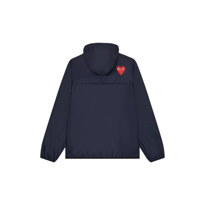 Comme Des Garçons Play X K Way Zipped Hooded Jacket-1