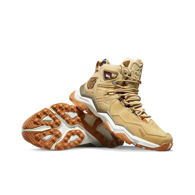 RAX Slip Resistant Water Resistant Lightweight High Top Outdoor Shoes Men's Light Khaki-2