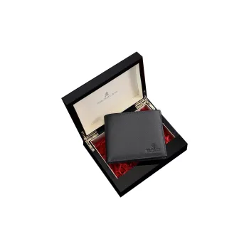 MEXICAN Top Grain Cow Leather Wallet Regular Men's Black