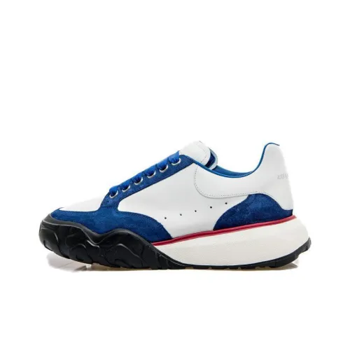 Alexander McQueen Low Top Casual Shoes Men's White Blue