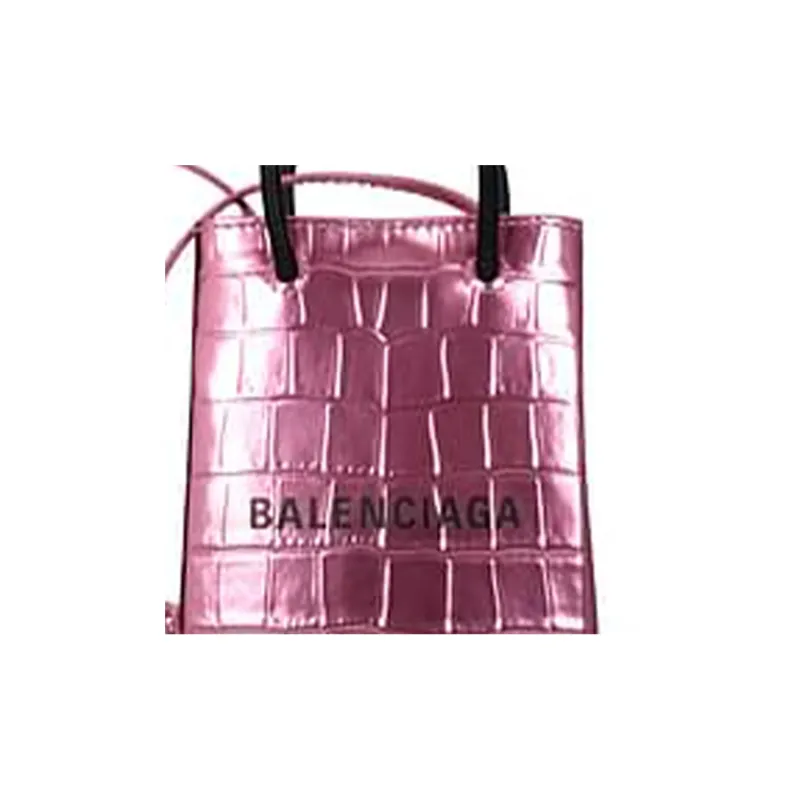 Balenciaga Logo Printed Mini Shopping Bag-5