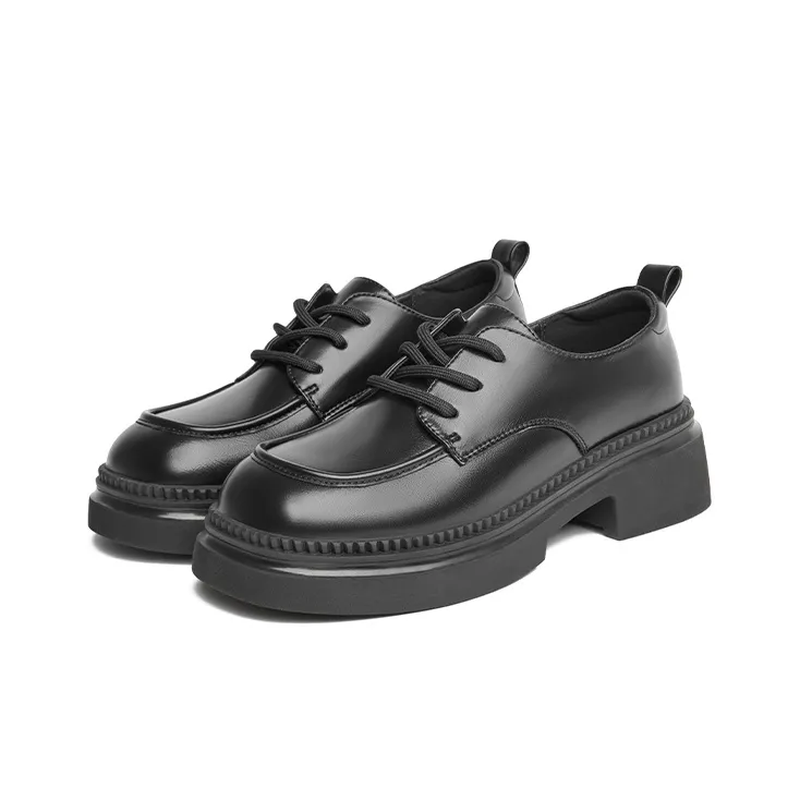 JOSINY Loafers Women's Low Top Black/Ecru/Brown-2