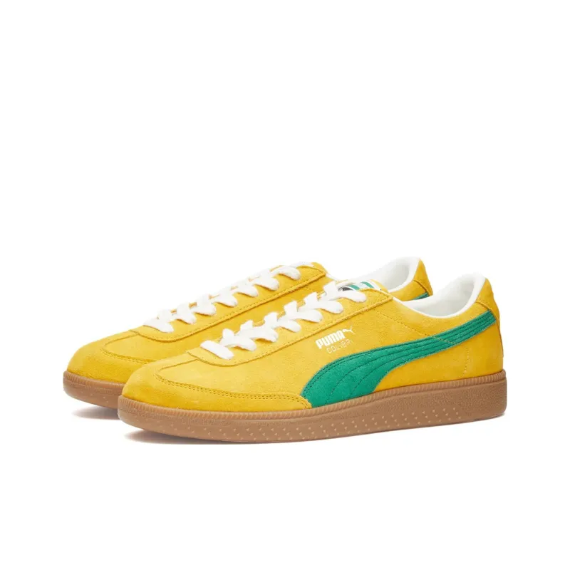 PUMA Colibri SD Anti Slip Wear Resistant Low Top Skateboard Shoes Men's Yellow Green-1
